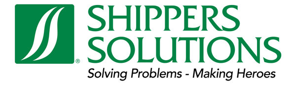 Green text reads "SHIPPER SOLUTIONS" followed by the phrase "Solving Problems -".
